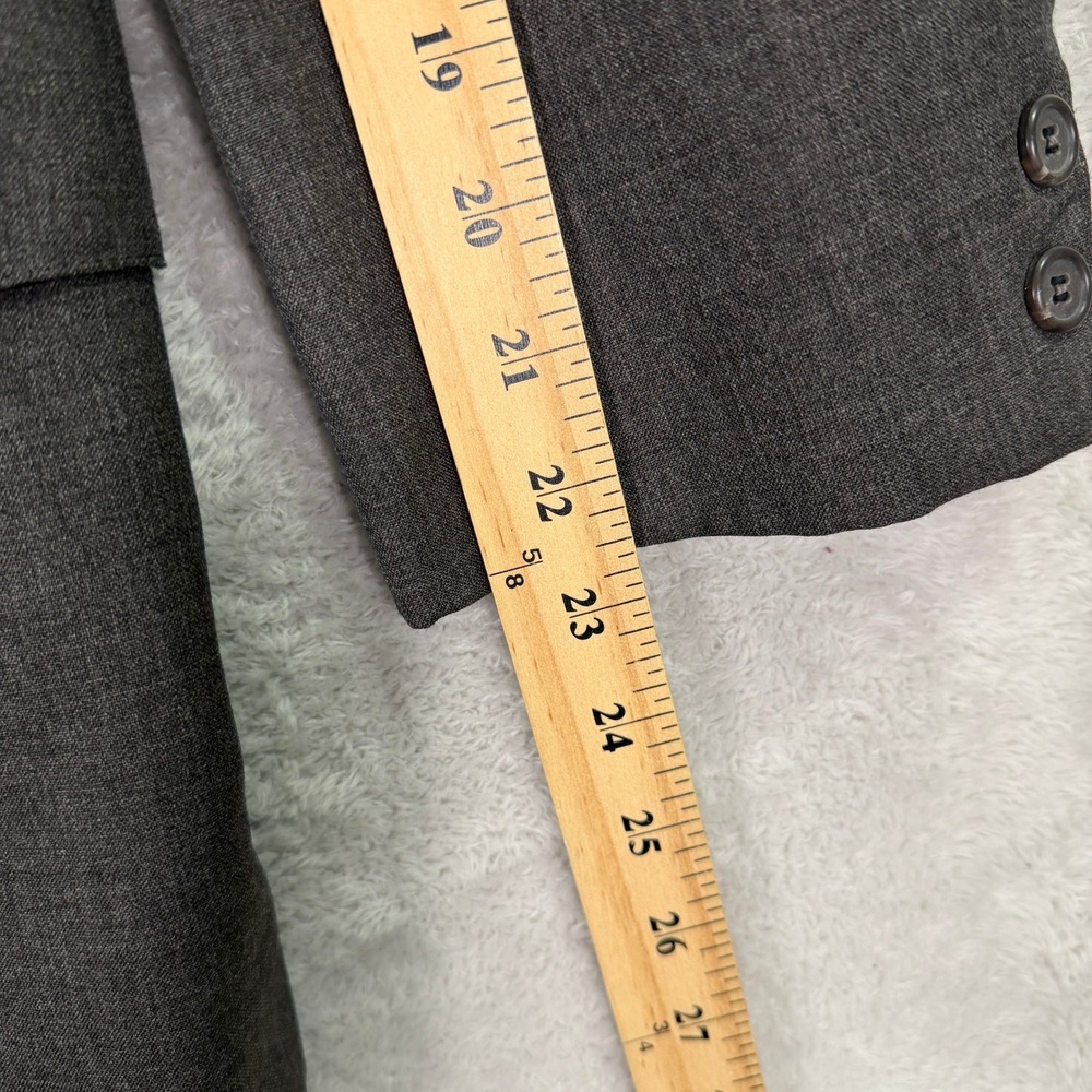 Vintage 80s Brooks Brothers Mens 42XS Slim Fit Gray Wool 2-Piece Suit 34x27 EUC - Picture 7 of 16